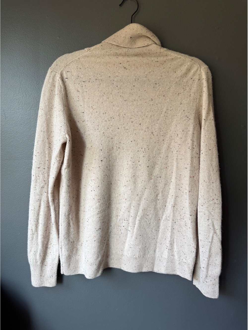 Talbots Large Cream Pure Cashmere Turtleneck Sweater - Picture 2 of 10